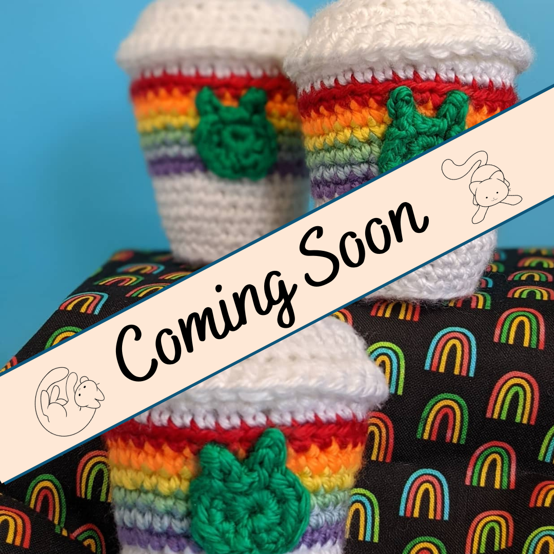 Rainbow Catnip Latte Cat Toy with Rattle