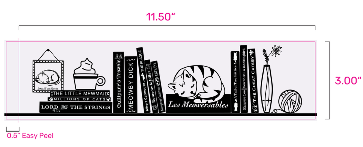 Literary Cats Bumper Sticker