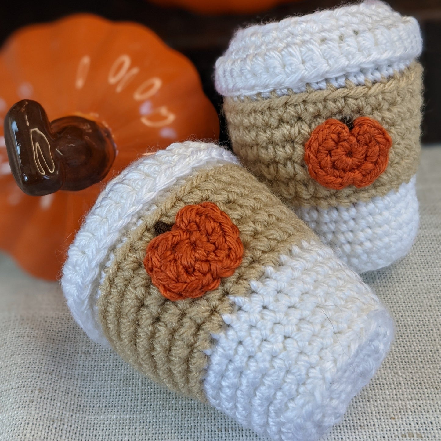 Pumpkin Spice Catnip Latte Cat Toy w/ Rattle