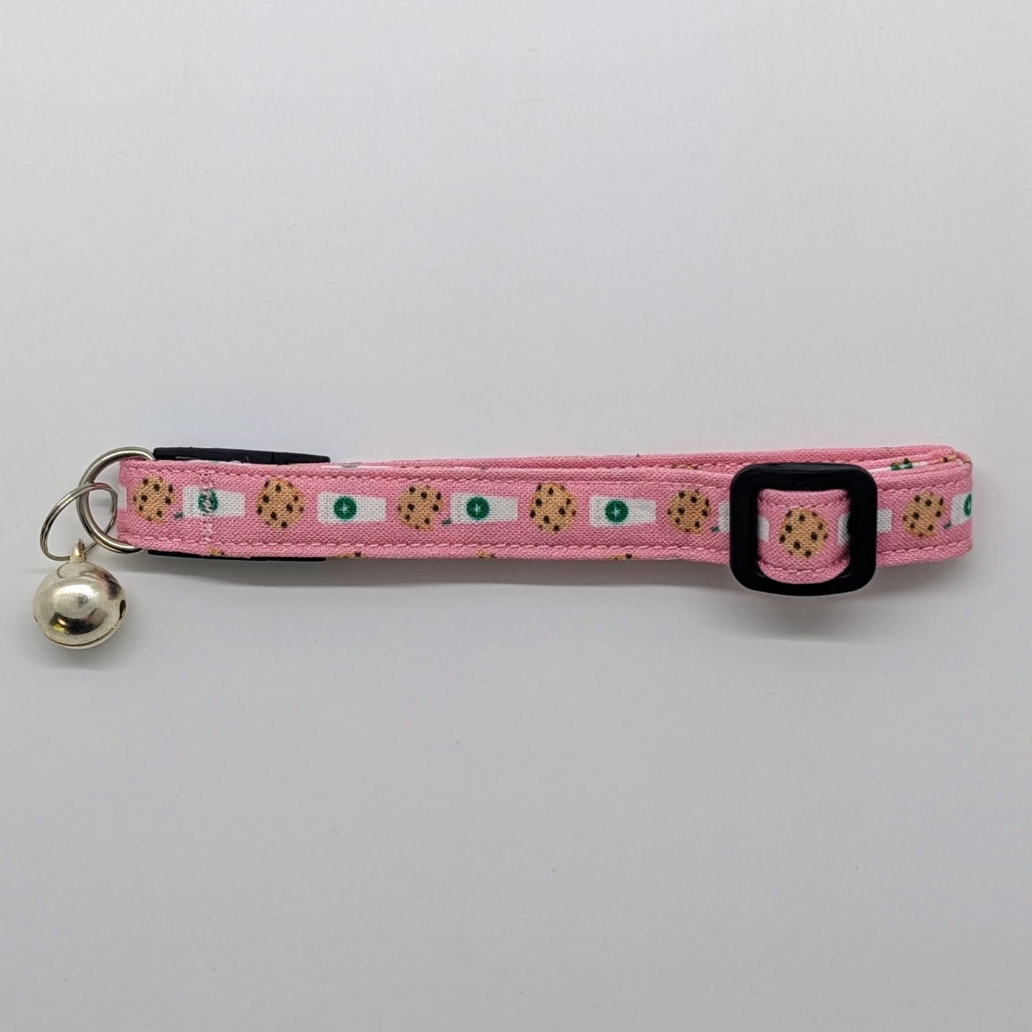 Milk and Cookies Pink Cat Collar, Breakaway Safety Collar