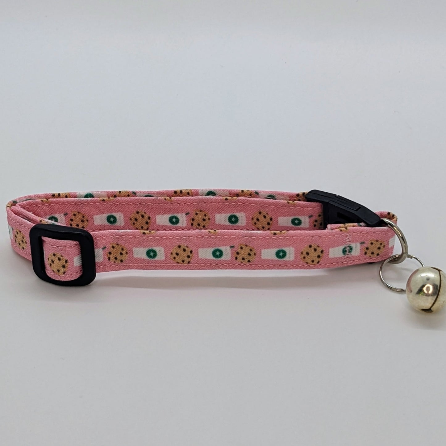 Milk and Cookies Pink Cat Collar, Breakaway Safety Collar