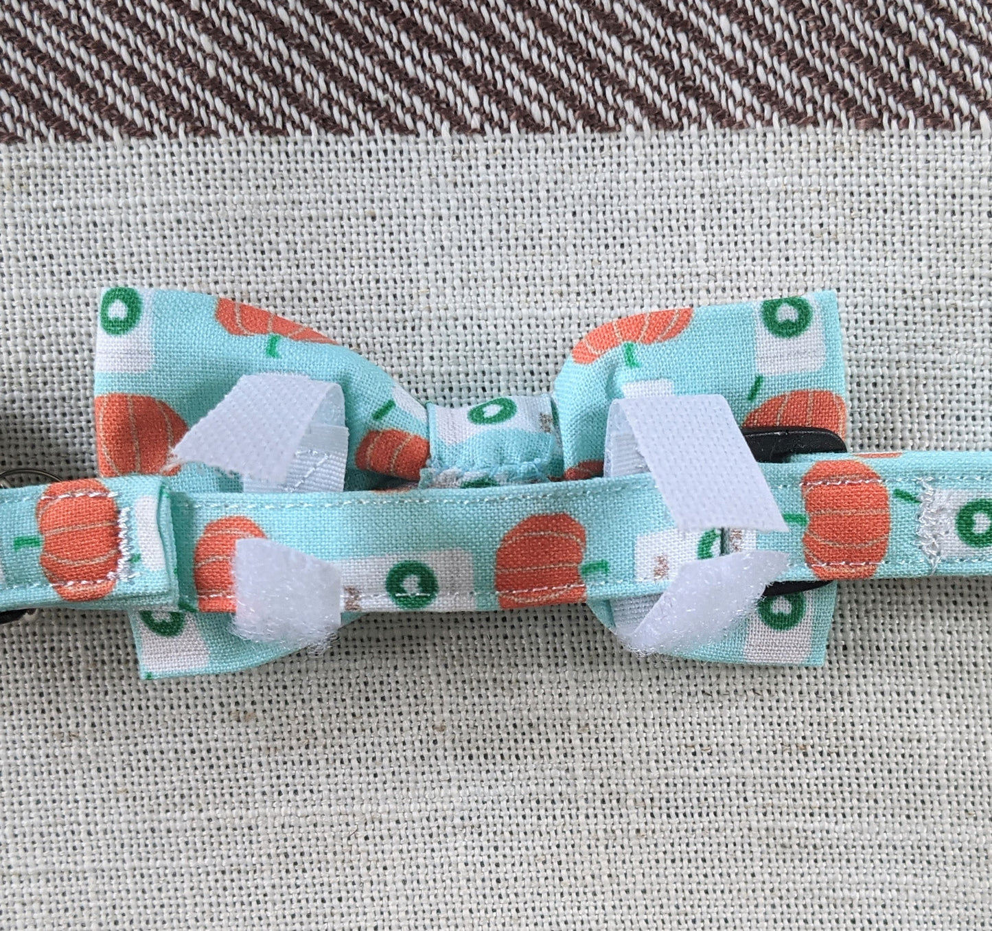 Pumpkin Spice Print Pet Bow