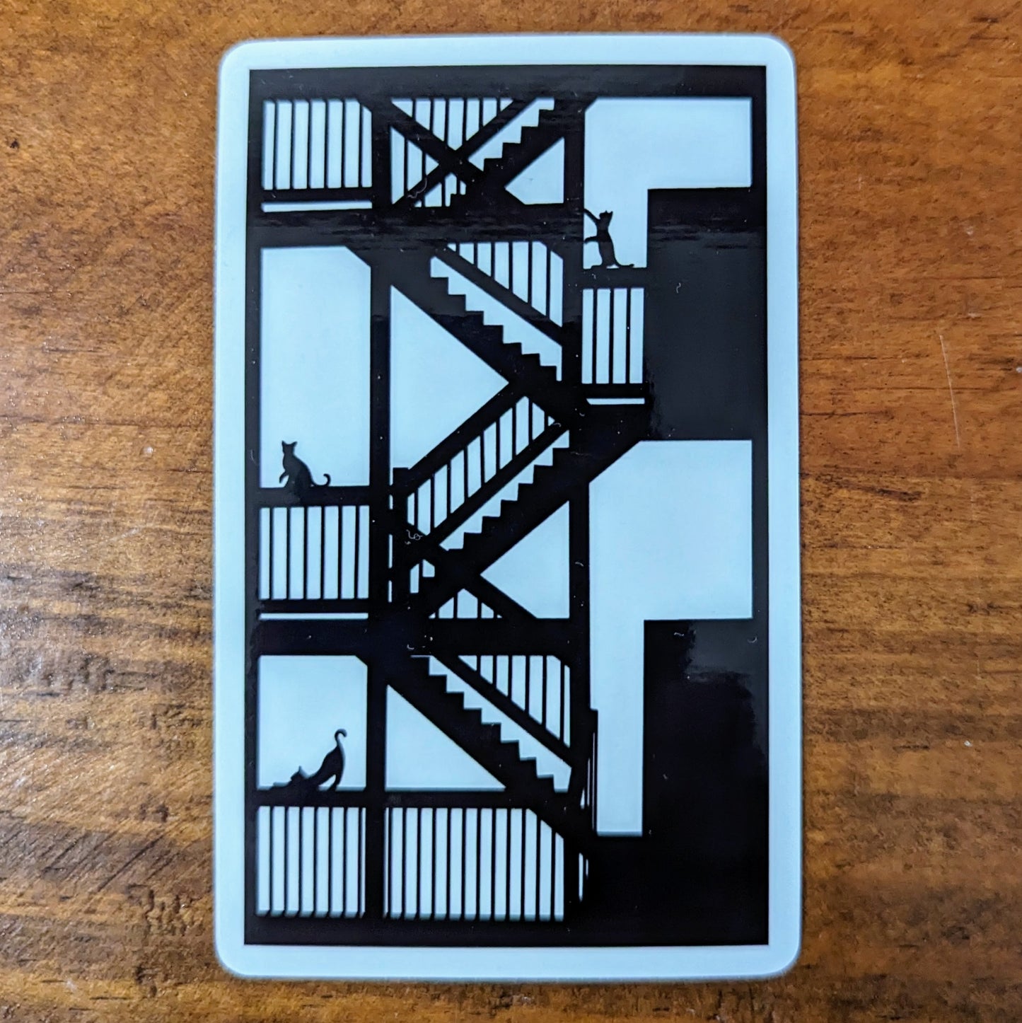 Chicago Balcony Cats Transparent Sticker