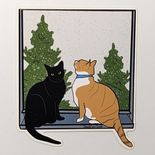Window Cats Vinyl Sticker