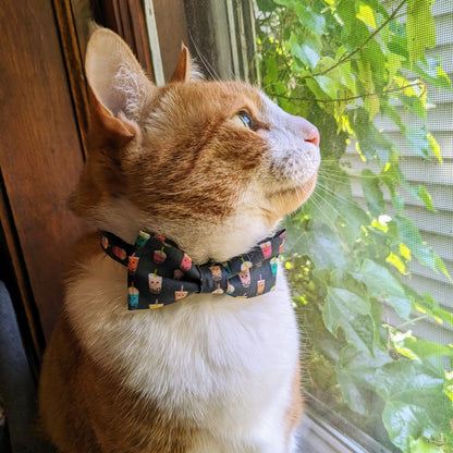 Boba Print Pet Bow