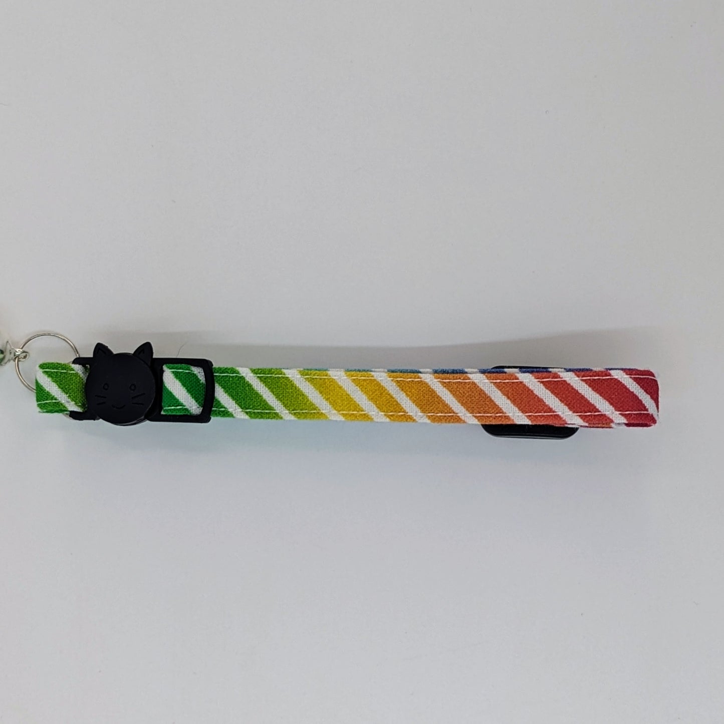 Rainbow Stripe Fabric,  Breakaway Safety Collar