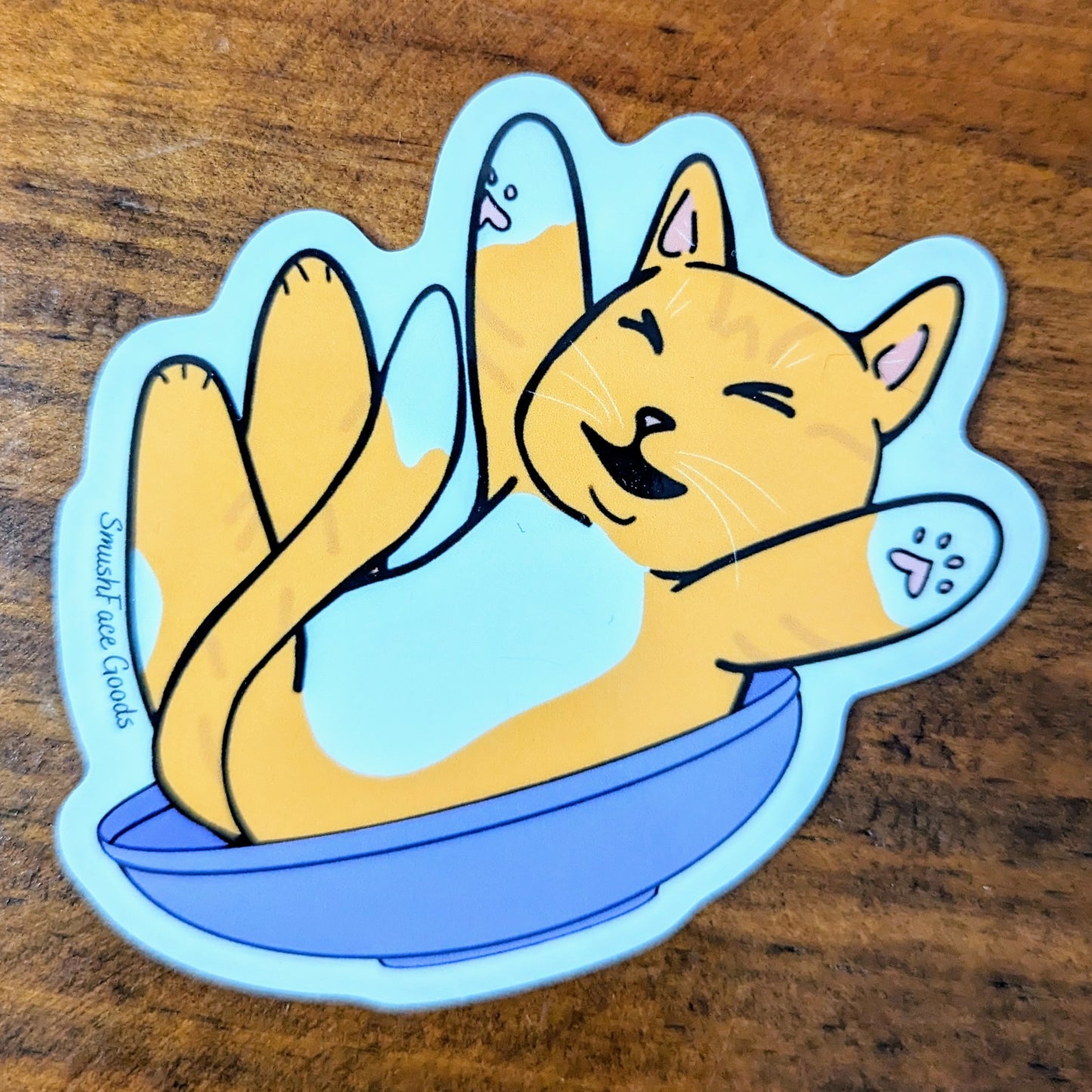 Gachapon Cat Vinyl Sticker